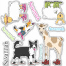 Buscar ovejas del dibujo animado postales Perro de dibujos animados