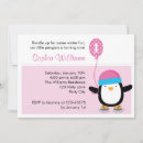 Buscar pingüino rosado invitaciones Chica