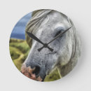 Buscar caballo relojes de pared Gris