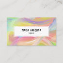 Buscar pinturas al óleo tarjetas de visita Abstracto