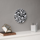 Buscar cráneo oscuro relojes de pared Macabro