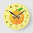 Buscar fruta del dibujo animado relojes de pared Dibujos animados