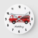 Buscar coche bomberos de relojes de pared Camión