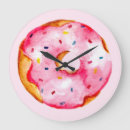 Buscar donut relojes de pared Acuarela