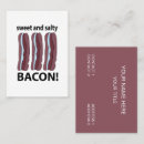 Buscar tocino tarjetas de visita Alimento