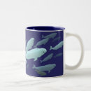 Buscar ballenas de la beluga tazas Azul