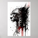 Buscar leopardo blanco posters Blanco y negro