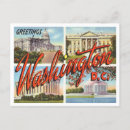 Buscar saludos de washington postales Vintage