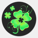 Buscar four leaf clover pegatinas Verde