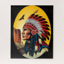 Buscar nativo americano puzzles Jefe