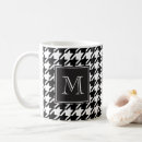 Buscar houndstooth tazas Blanco y negro