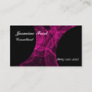 Buscar jazmín tarjetas de visita Negro