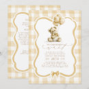 Buscar oso de peluche marrón invitaciones Futura madre