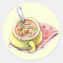 Buscar sopa redondas pegatinas Caliente