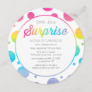 Buscar arco iris cuadradas invitaciones Para ella