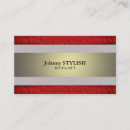 Buscar rayas rojas tarjetas de visita Elegante