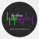 Buscar pelo púrpura pegatinas Estilista de pelo