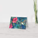 Buscar colibríes tarjetas Flores