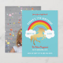 Buscar del unicornio invitaciones de cumpleaños Cualquier niño