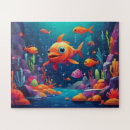 Buscar pescados coloridos puzzles Vida marina