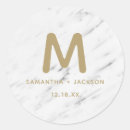 Buscar mármol blanco pegatinas Monograma