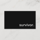 Buscar superviviente tarjetas de visita Cáncer