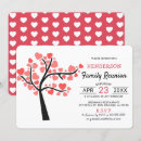 Buscar árbol de corazones invitaciones Reunión