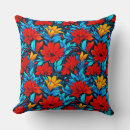 Buscar flores amarillas rojas cojines Rojo