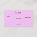Buscar padres tarjetas de visita Día del padre