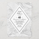 Buscar mármol blanco invitaciones Gris
