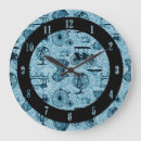 Buscar bicicleta azul relojes de pared Vintage