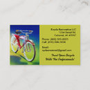 Buscar tienda la bici de tarjetas de visita Reparación