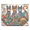Buscar gato psicodélico posters Gatos