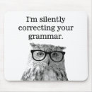 Buscar búho divertido alfombrillas de raton Animal