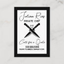 Buscar cook tarjetas de visita Restaurante