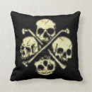 Buscar cráneo y bandera pirata cojines Cráneos