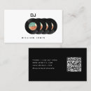 Buscar vinyl record tarjetas de visita Deejay