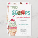 Buscar ice cream party invitaciones Chica