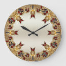 Buscar flores rojas relojes de pared Rojo