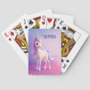 Buscar unicornio lindo barajas de cartas Fantasía