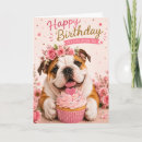 Buscar perro bulldog tarjetas Adorable