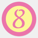 Buscar número 8 pegatinas Cumpleaños