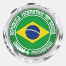 Buscar el brasil redondas pegatinas Viajar