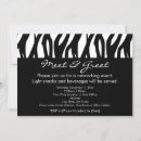 Buscar reunión de negocios invitaciones Blanco y negro