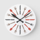 Buscar cuchilla relojes de pared Cubiertos