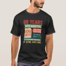 Buscar cumpleaños 69 camisetas Vintage