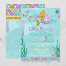 Buscar little mermaid invitaciones Debajo del mar
