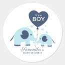Buscar blue elephant baby shower pegatinas Es un niño