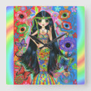 Buscar hippies relojes de pared Psicodélico