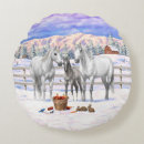 Buscar caballos grises cojines Gris manzana